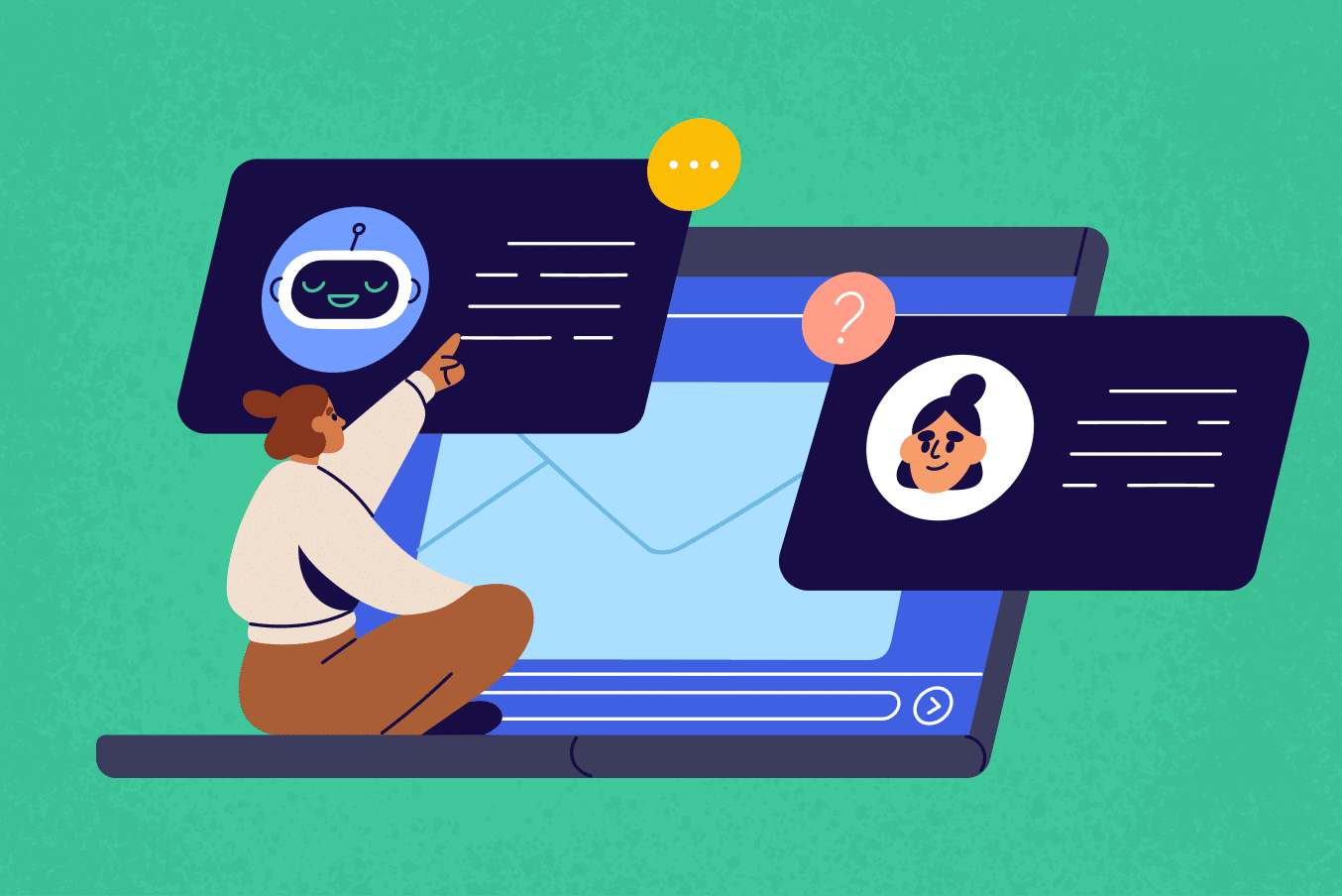 AI processing visualization